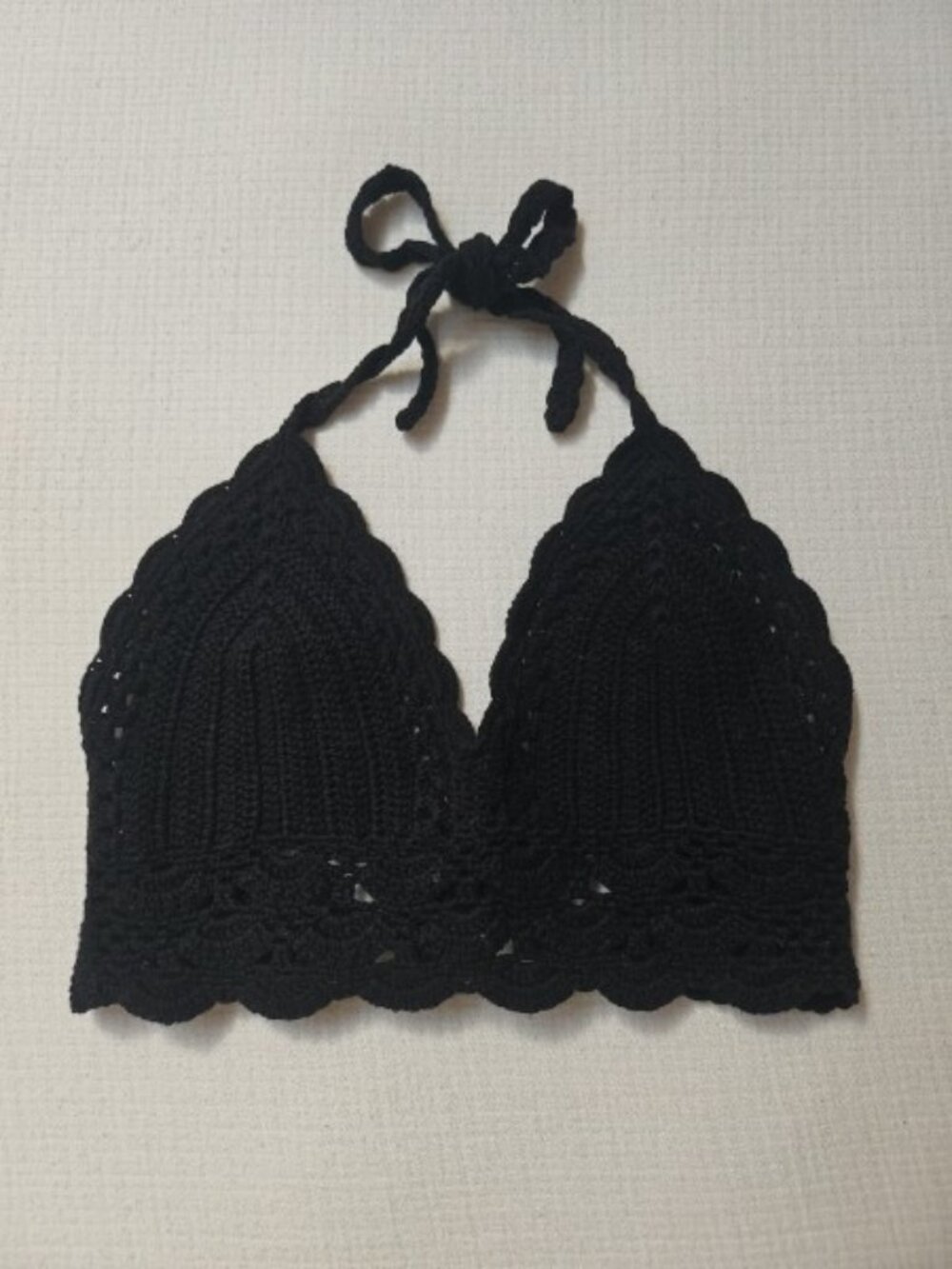 Olivaceous Cotton Boho Crochet Crop Top
